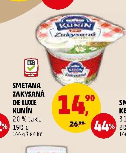 SMETANA ZAKYSANÁ DE LUXE KUNÍN 190 g