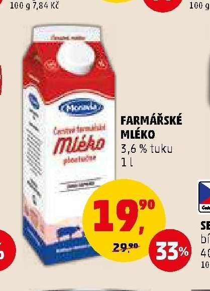 FARMÁŘSKÉ MLÉKO 1 l