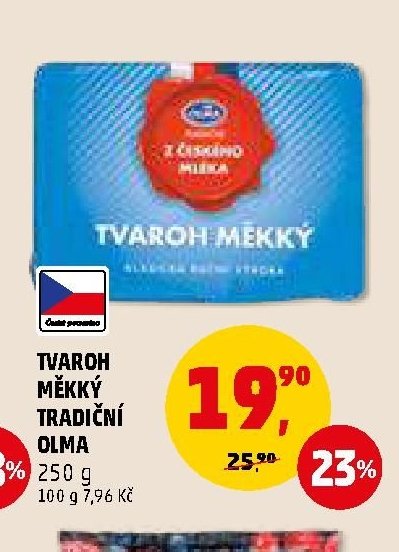 TVAROH MĚKKÝ TRADIČNÍ OLMA 250 g