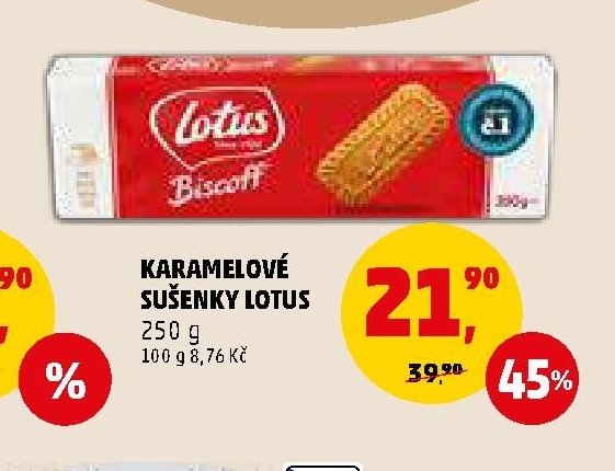 Karamelové sušenky Lotus
