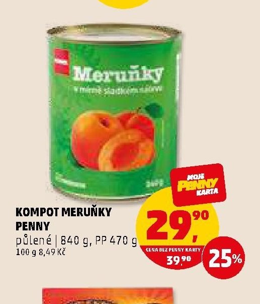 Kompot meruňky Penny