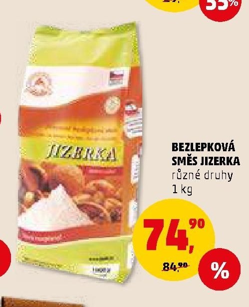 BEZLEPKOVÁ SMĚS JIZERKA