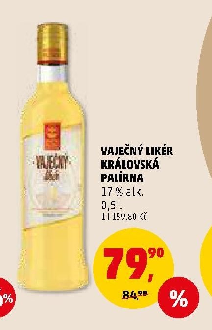 VAJEČNÝ LIKÉR KRÁLOVSKÁ PALÍRNA