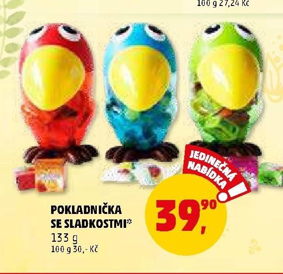 POKLADNIČKA SE SLADKOSTMI