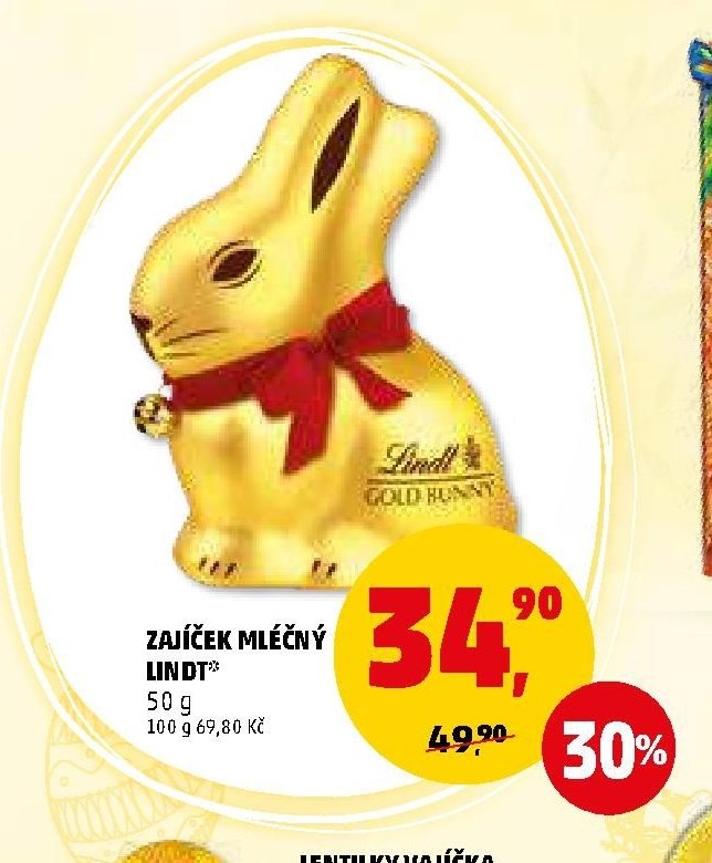Zajíček mléčný Lindt