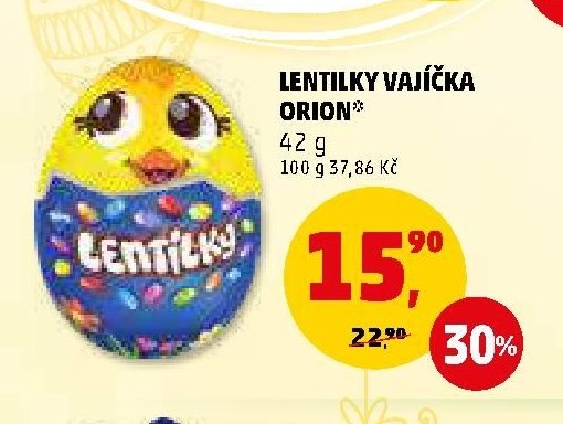 Lentilky vajíčka Orion