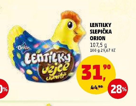 Lentilky slepička Orion