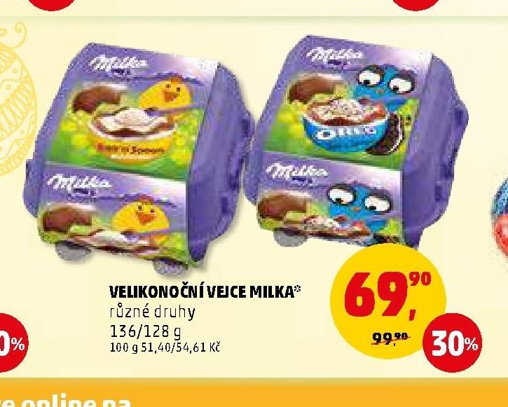 Velikonoční vejce Milka