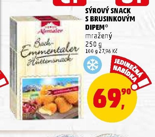 SÝROVÝ SNACK S BRUSINKOVÝM DIPEM