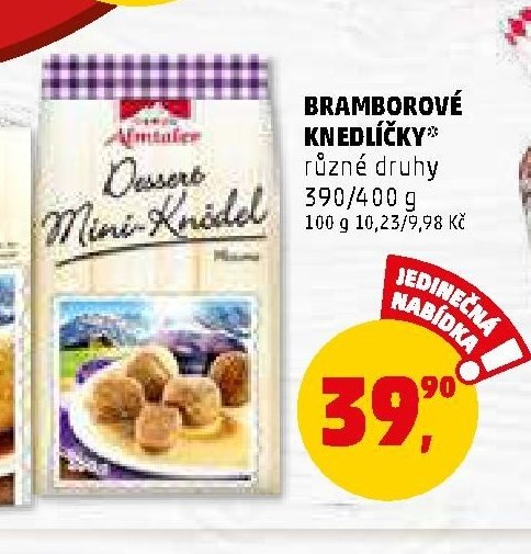 BRAMBOROVÉ KNEDLÍČKY