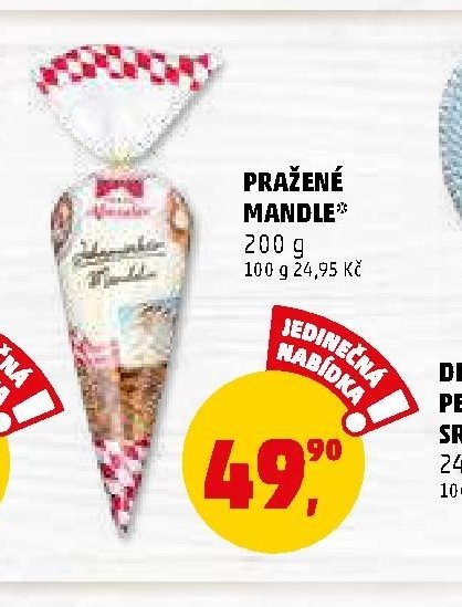 PRAŽENÉ MANDLE