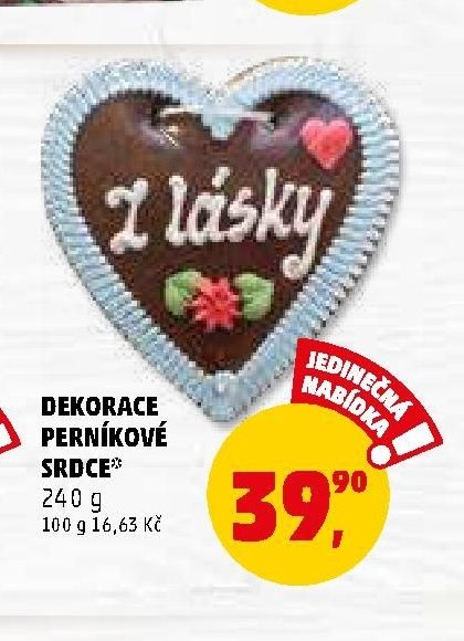 DEKORACE PERNÍKOVÉ SRDCE
