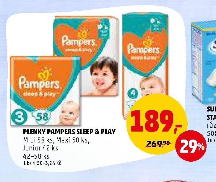 Plenky Pampers Sleep & Play