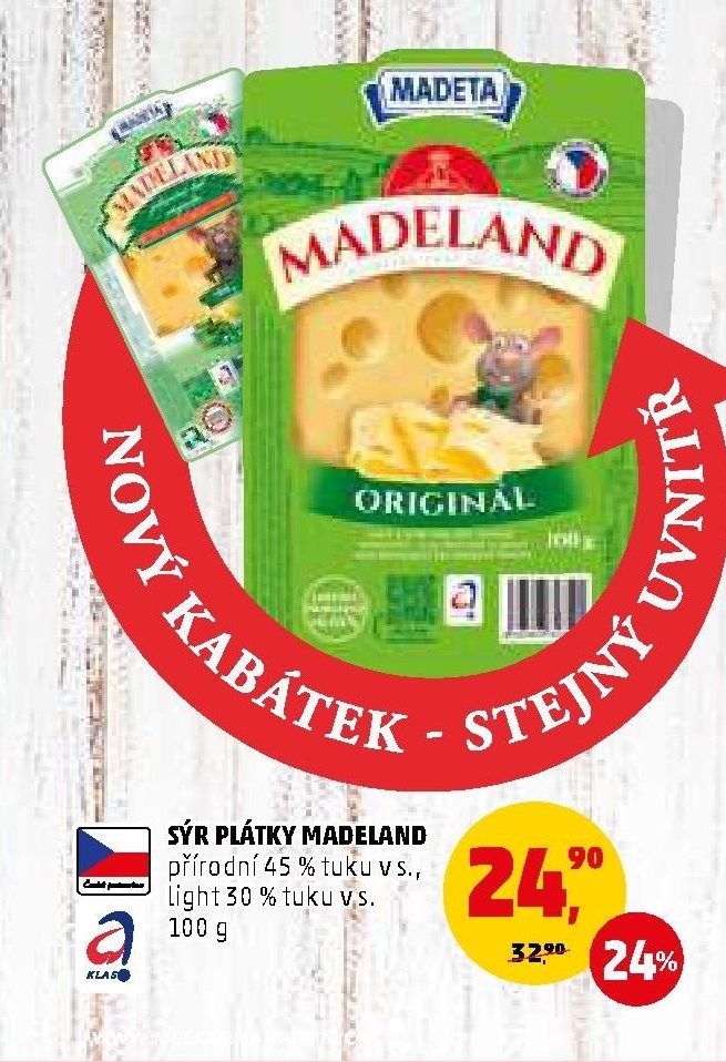 SÝR PLÁTKY MADELAND