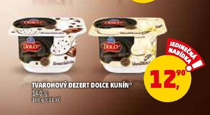TVAROHOVÝ DEZERT DOLCE KUNÍN