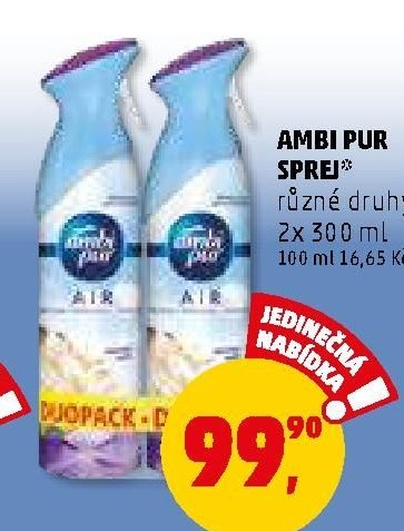 AMBI PUR SPREJ různé druhy 2x 300 ml