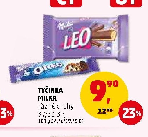 TYČINKA MILKA různé druhy 37/33,3 g