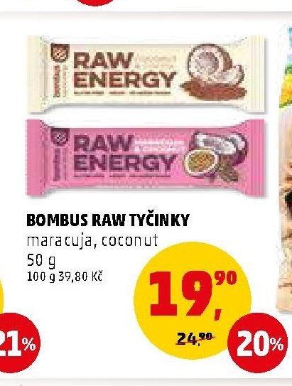 BOMBUS RAW TYČINKY