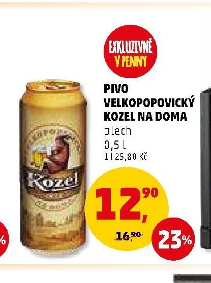 PIVO VELKOPOPOVICKÝ KOZEL NA DOMA