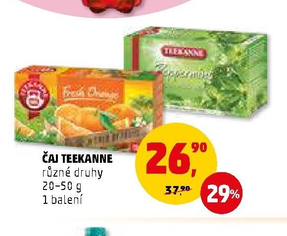 ČAJ TEEKANNE různé druhy 20-50 g