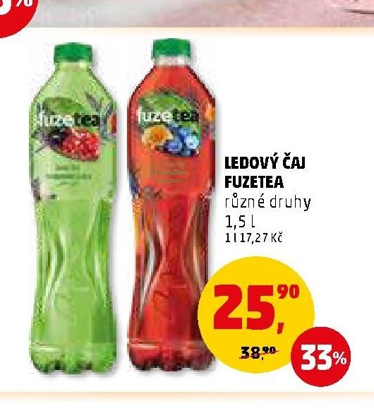 LEDOVÝ ČAJ FUZETEA různé druhy 1,5 l