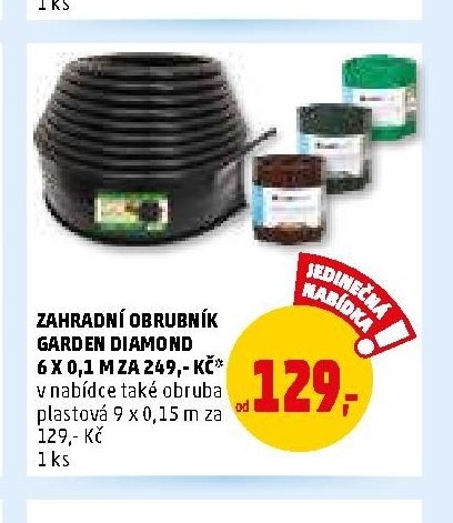 ZAHRADNÍ OBRUBNÍK GARDEN DIAMOND 6 X 0,1 M