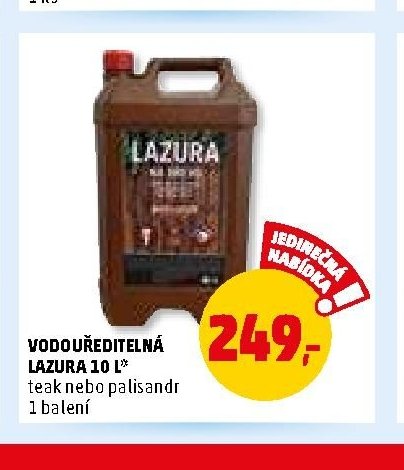 VODOUŘEDITELNÁ LAZURA 10 L