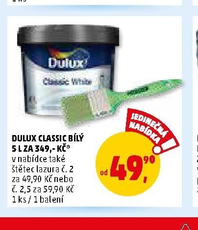 DULUX CLASSIC BÍLÝ 5 L