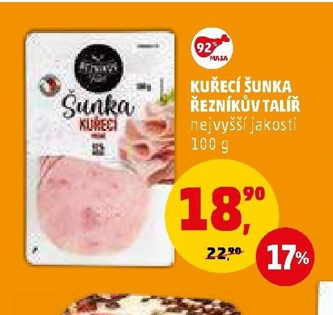 KUŘECÍ ŠUNKA ŘEZNÍKŮV TALÍŘ