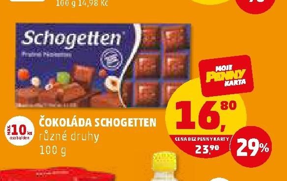 ČOKOLÁDA SCHOGETTEN