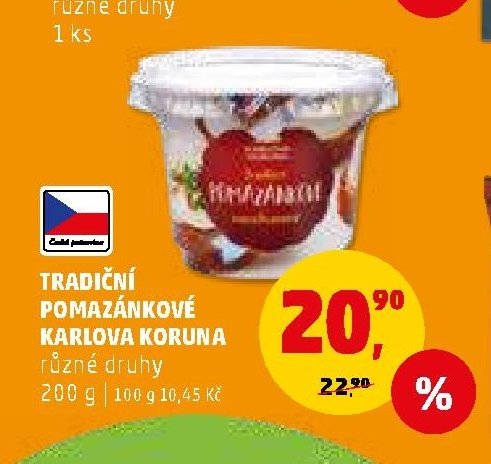 TRADIČNÍ POMAZÁNKOVÉ KARLOVA KORUNA
