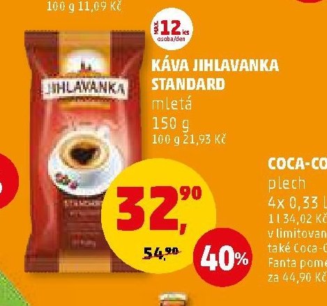 KÁVA JIHLAVANKA STANDARD