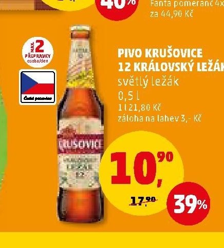 PIVO KRUŠOVICE 12 KRÁLOVSKÝ LEŽÁK