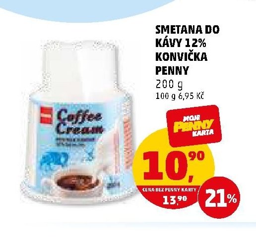 Smetana do kávy 12% konvička Penny