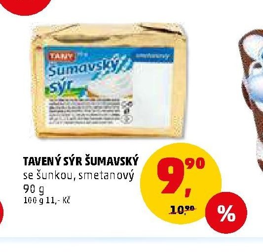 Tavený sýr Šumavský se šunkou, smetanový