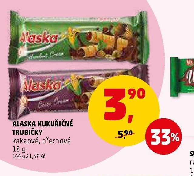 ALASKA KUKUŘIČNÉ TRUBIČKY