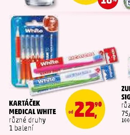 KARTÁČEK MEDICAL WHITE