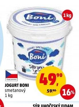 Jogurt Boni smetanový 1 kg
