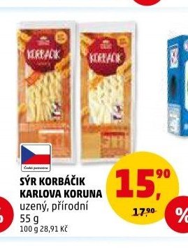 Sýr Korbáčik Karlova Koruna 55 g