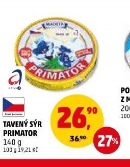 Tavený sýr Primator 140 g