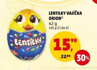 Lentilky vajíčka Orion
