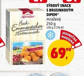 SÝROVÝ SNACK S BRUSINKOVÝM DIPEM
