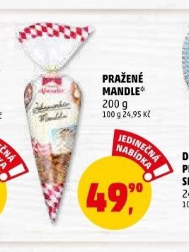 PRAŽENÉ MANDLE