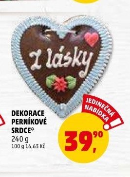 DEKORACE PERNÍKOVÉ SRDCE