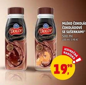 Mléko čokoládové, čokoládové se sušenkami