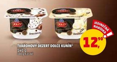 Tvarohový dezert Dolce Kunín