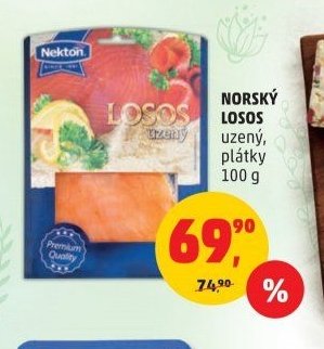 NORSKÝ LOSOS uzený, plátky 100 g