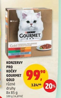Konzervy pro kočky Gourmet Gold 8x 85 g