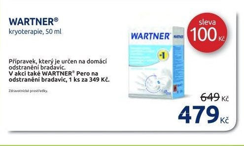 WARTNER kryoterapie, 50 ml