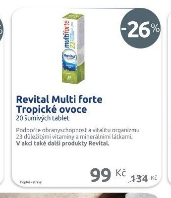 Revital Multi forte Tropické ovoce